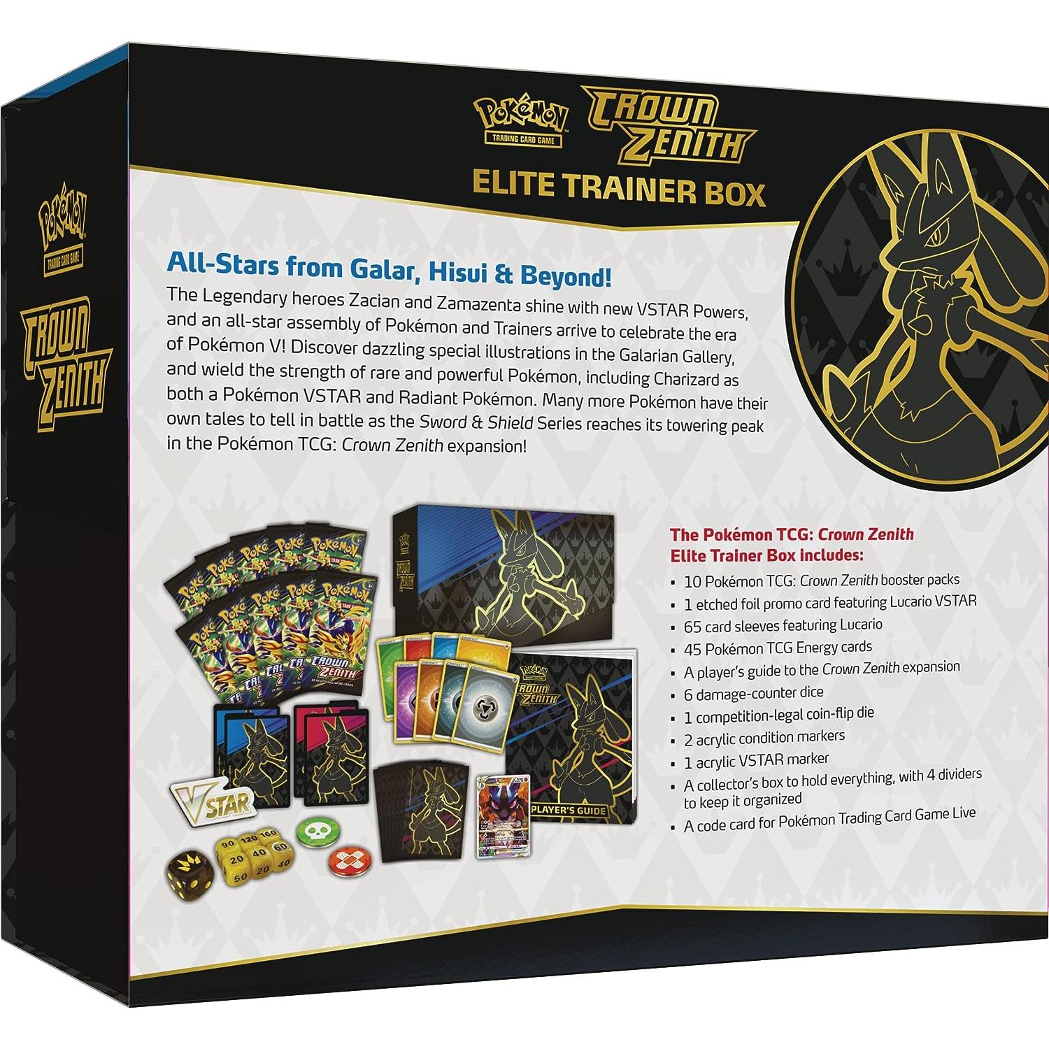 Pokémon Crown Zenith Caja Entrenador Elite