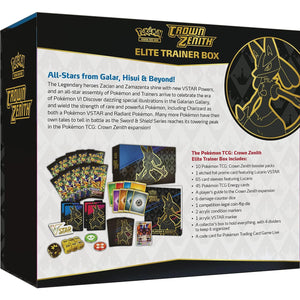 Pokémon Crown Zenith Caja Entrenador Elite