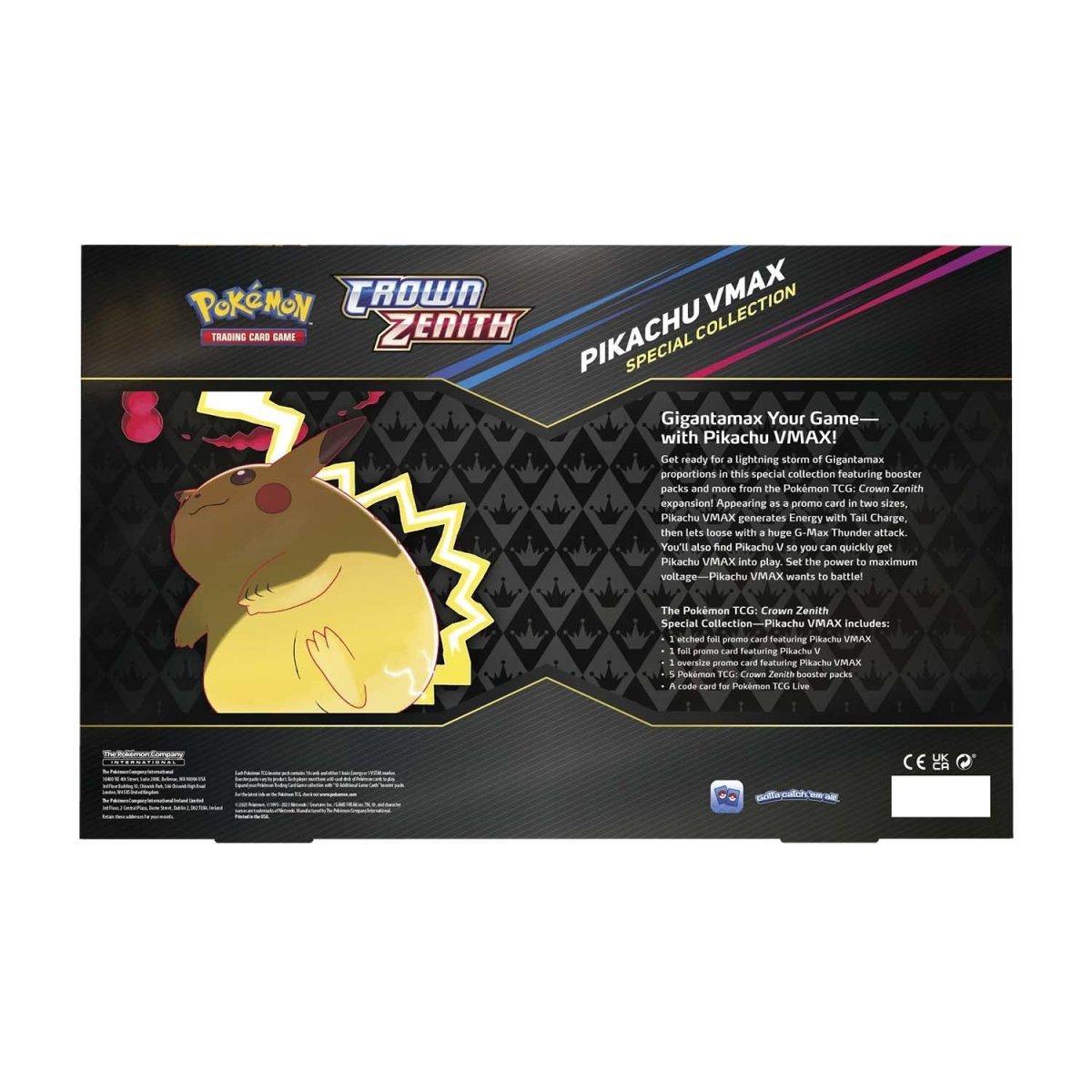 Colección Especial de Crown Zenith Pikachu VMAX