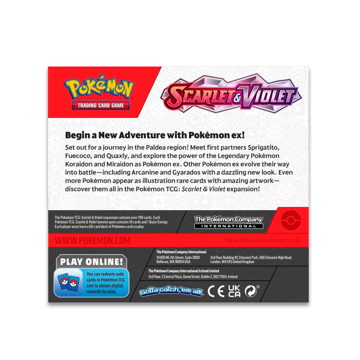 Caja de Display de Impulso de Pokémon TCG: Escarlata y Violeta