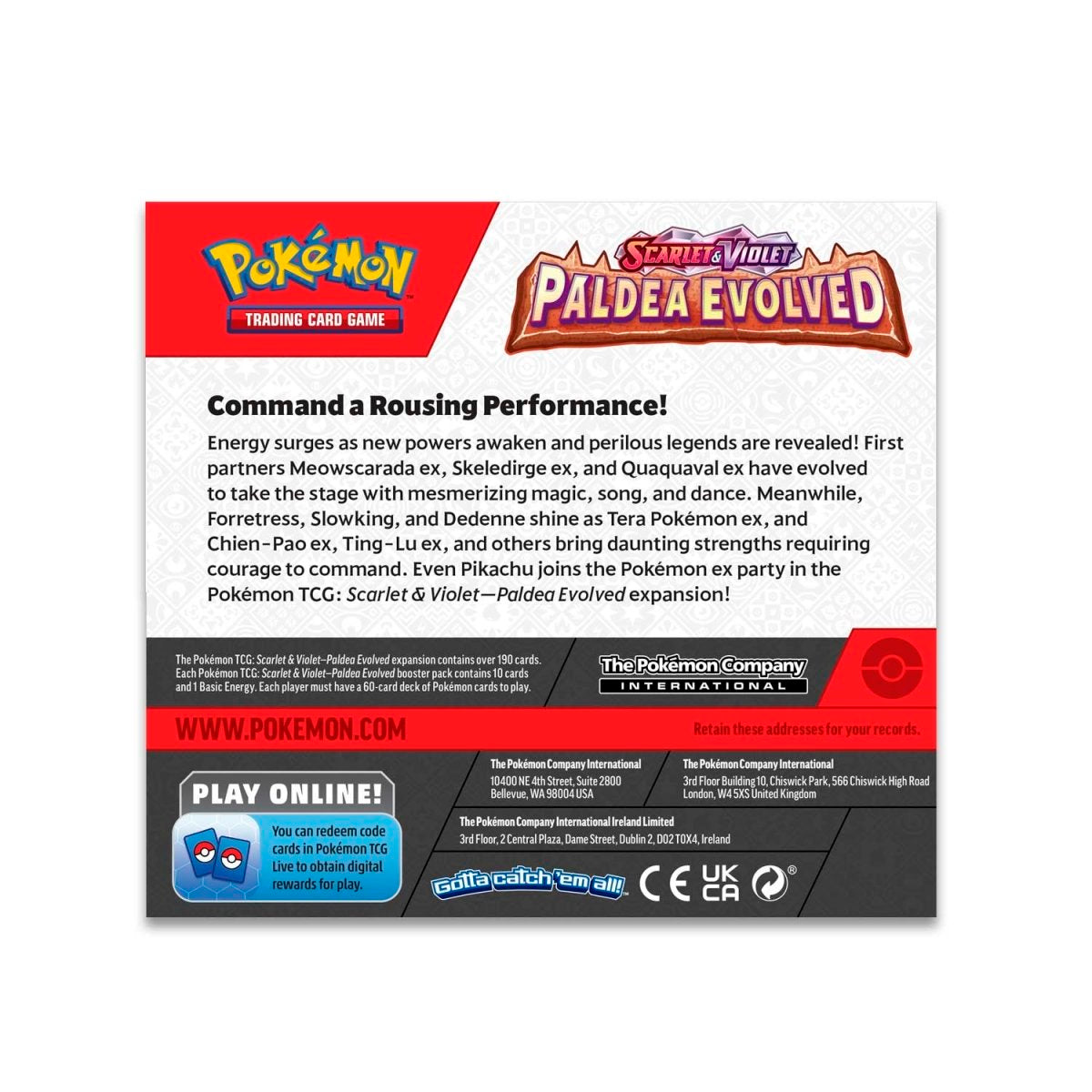 Pokemon TCG Scarlet Violet Paldea Evolved