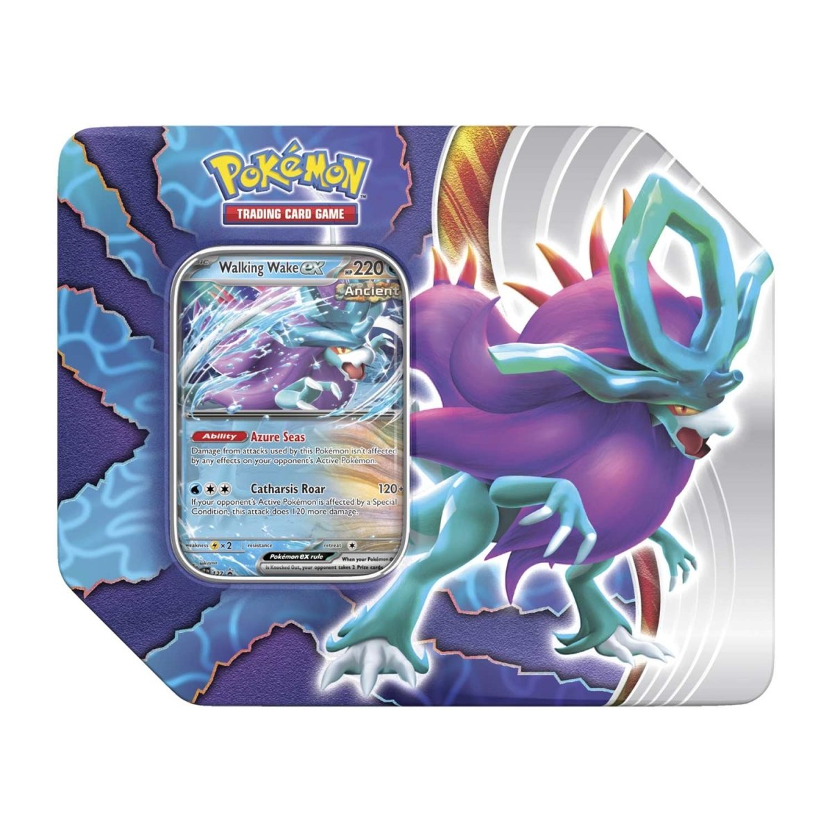 Lata de Paradoja de Pokémon TCG: Choque con Walking Wake ex