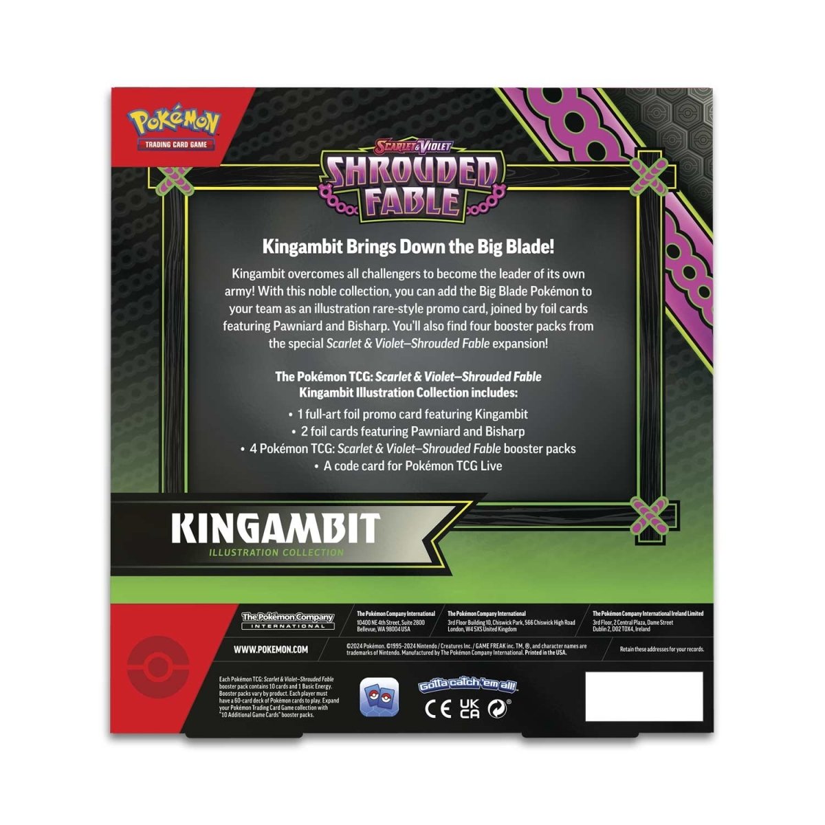 Colección de Ilustraciones de Pokémon TCG: Escarlate y Violeta - Fábula Encubierta Kingambit