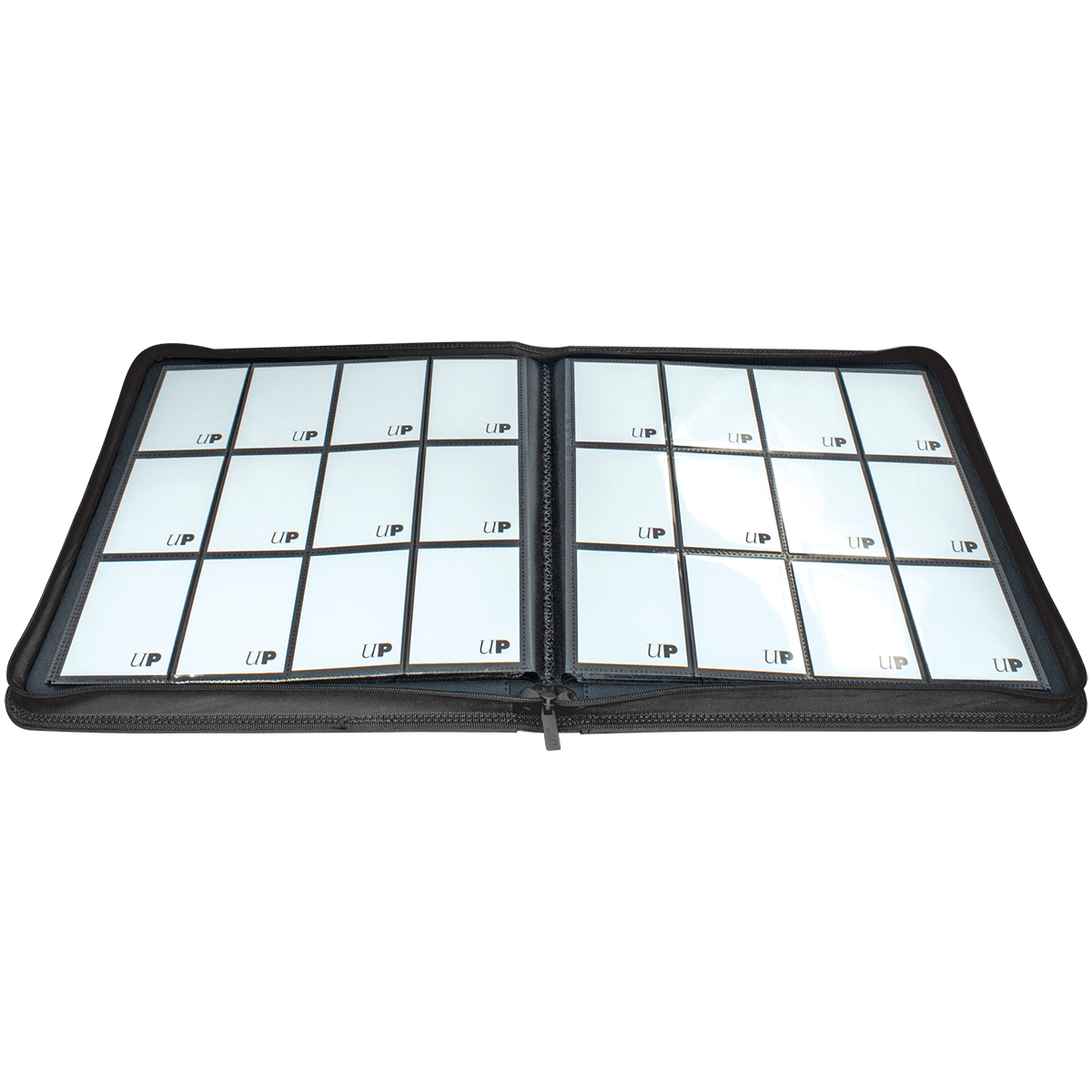 Organizador PRO de 12 Bolsillos con Cremallera - Negro - Ultra PRO